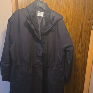 Old Navy Rain Coat Black Women's XL